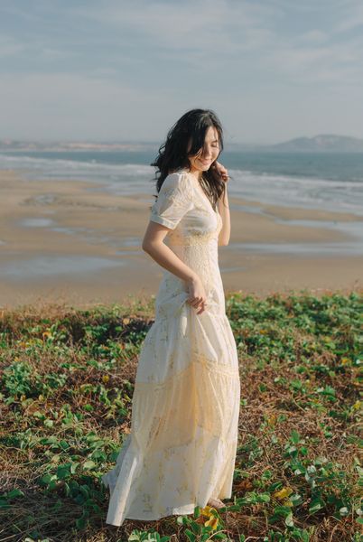 Đầm cotton dài Isabella DAM001