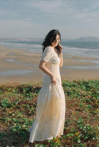 Đầm cotton dài Isabella DAM001