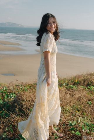 Đầm cotton dài Isabella DAM001