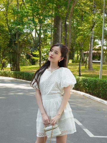 Áo tay phồng Camellia