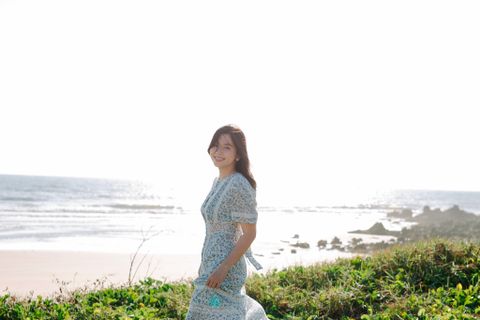 Iris Midi Dress - Blue