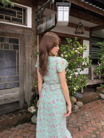Kathy Chiffon Maxi - Green