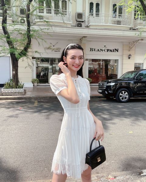 Hera pleated chiffon dress - MINI