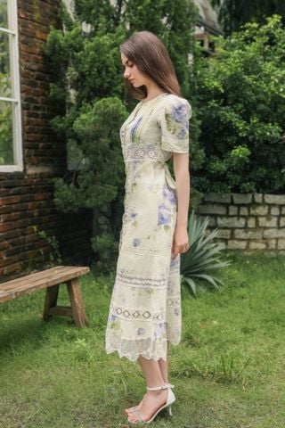 Iris Midi Dress - Green