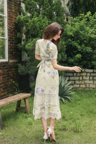 Iris Midi Dress - Green