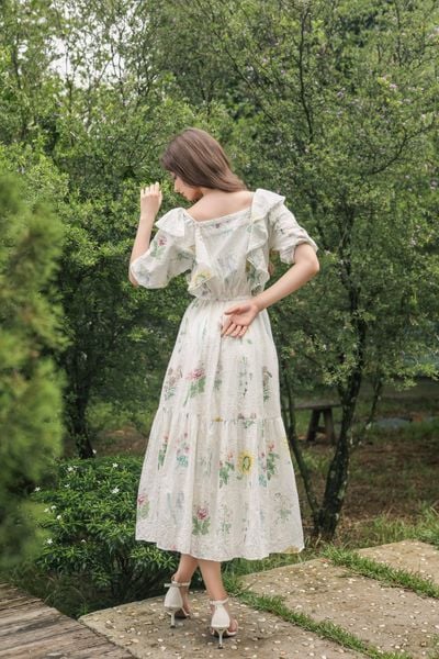Caroline cotton maxi