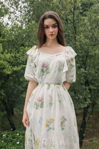 Caroline cotton maxi