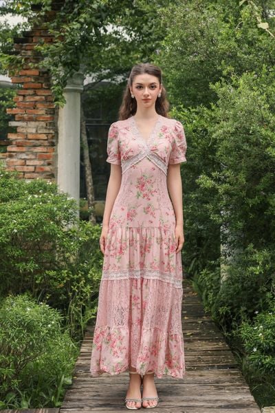 Đầm cotton dài Isabella DAM001