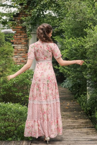 Đầm cotton dài Isabella DAM001
