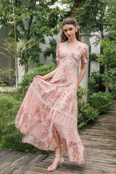 Đầm cotton dài Isabella DAM001