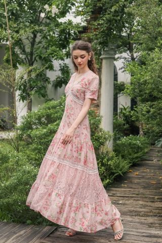 Đầm cotton dài Isabella DAM001