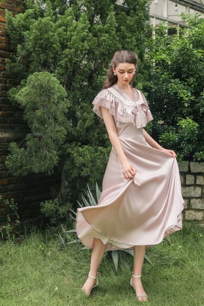 Kelly Silk Dress - Lilac
