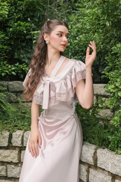 Kelly Silk Dress - Lilac