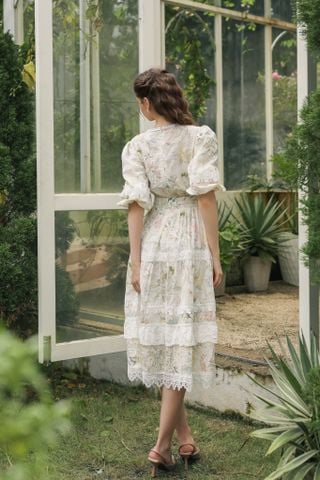 Đầm cotton tay lửng Lucy DAM006