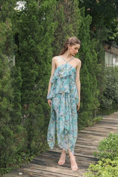 Leyla swing dress - Blue