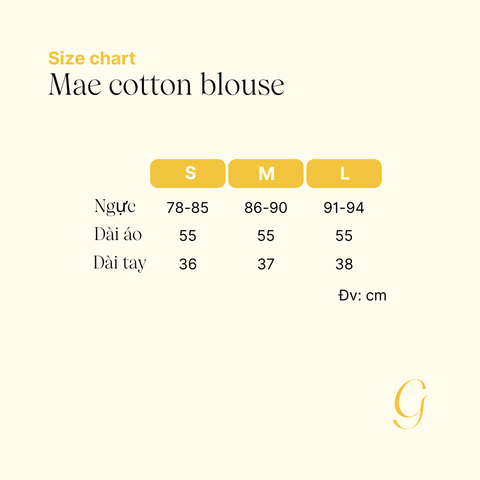 Áo cotton kiểu Mae AO200