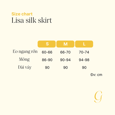 Lisa silk skirt - White