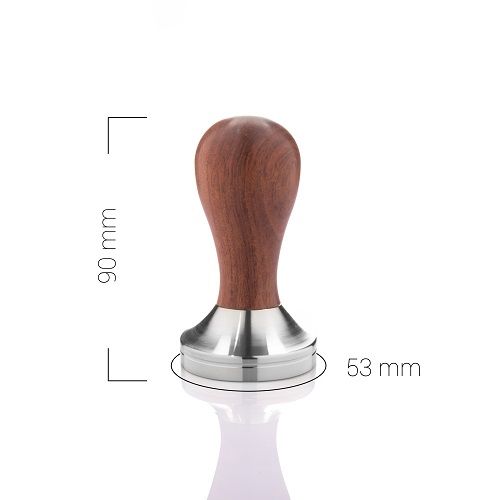  Tamper Inox Dụng Cụ Nén Cà Phê Espresso Cán Gỗ 