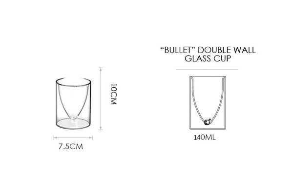  ly cà phê thuỷ tinh 2 lớp Brewista-140ml 