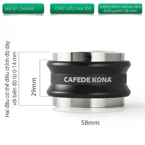  Dụng cụ OCD tamper 2 đầu cà phê pha máy espresso 