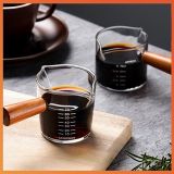 Ly đong espresso 2 mũi 70ml tay gỗ 