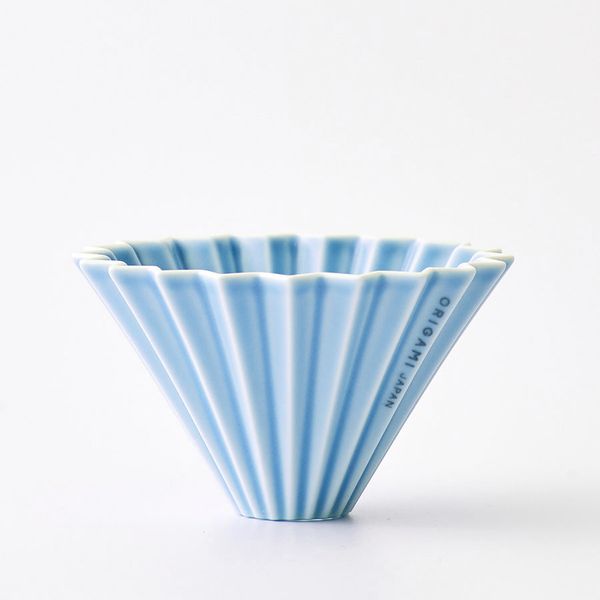  Phễu Sứ Origami Dripper Matte Color - Matte Blue 