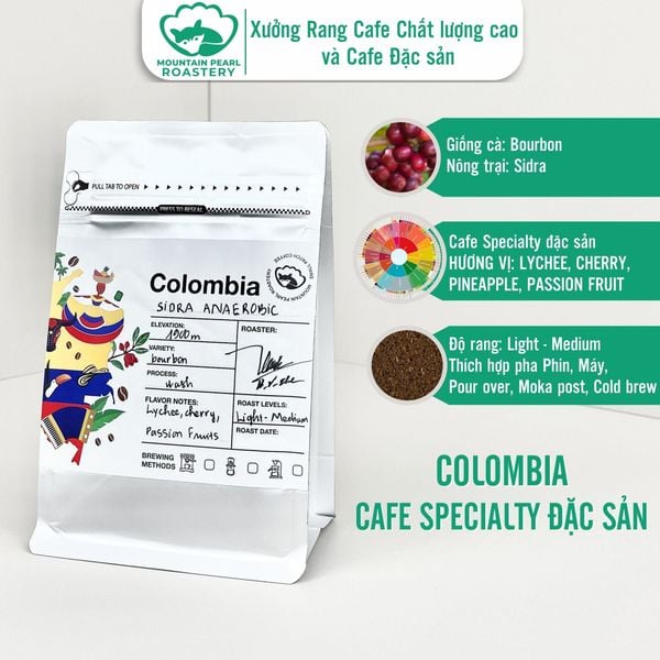  Cà Phê Đặc Sản Colombia Sidra vị Lychee, Cherry, Pineapple, Passion Fruit - Mountain Pearl Roastery Coffee 