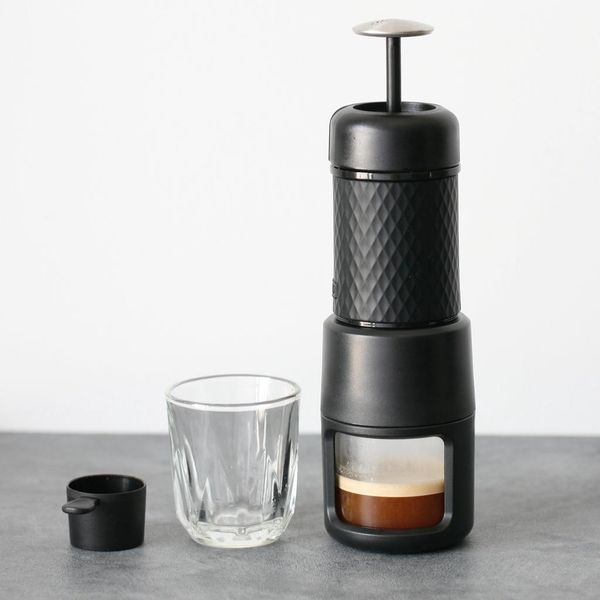  [BẢN 2021] Dụng Cụ Pha Cà Phê, Espresso Cầm Tay STARESSO BASIC kèm cốc thuỷ tinh - Mountain Pearl Roastery 