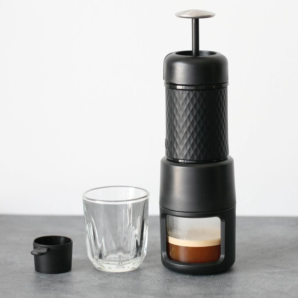  [BẢN 2021] Dụng Cụ Pha Cà Phê, Espresso Cầm Tay STARESSO BASIC kèm cốc thuỷ tinh - Mountain Pearl Roastery 