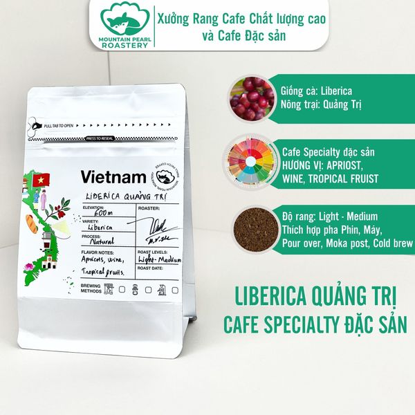 Cà Phê Đặc Sản Quảng Trị Liberica vị Mơ, Rượu, Trái Cây - Specialty Coffee Mountain Pearl Roastery Coffee 
