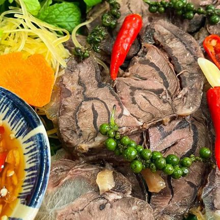  Bắp Bò Ngâm Mắm Tiêu Xanh 