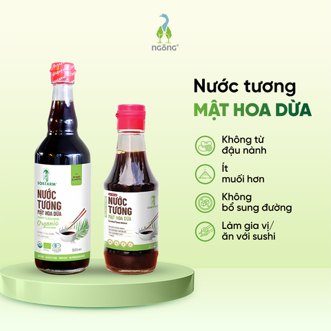 Nước tương mật hoa dừa Sokfarm 200ml, 500ml