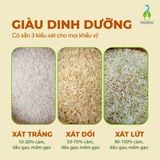 Gạo Ngỗng Sinh Thái Xát Dối ST25 Bao 3kg