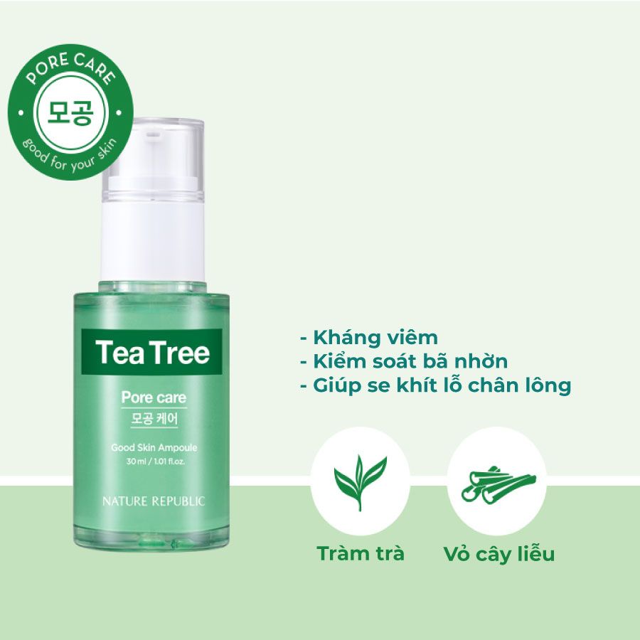 Nature Republic Tinh chất Good Skin Tea Tree Ampoule – Siêu thị mỹ phẩm