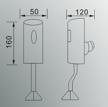  XẢ TIỂU NAM CẢM ỨNG VX04 