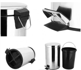  Thùng Rác Inox Đạp Chân 20 Lít 