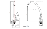  VÒI BẾP LẠNH K028C 