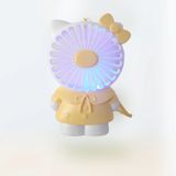  Hộp Quạt Bàn Pin Mèo Kitty + Sạc Usb + Dây Cute Fan 