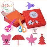  Bộ cắt giấy thủ công kèm kéo 