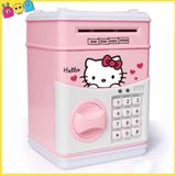  Hộp Vali Ống Heo Atm Mèo Hello Kitty - Dùng Pin 
