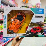  545B HỘP XE HƠI LAMBORGHINI MỞ CỬA ĐK 7 Đ.TÁC, CÓ SẠC TL 1:18 Power 