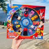  _0229S HỘP XE HƠI SẮT TRỚN 6C CHUỘT MICKEY ĐỦ MẪU Character Car 0229H 