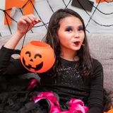  Giỏ kẹo bí ngô Halloween 