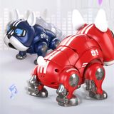  613A HỘP ROBO CHÓ MẶT XỆ BULLDOG PIN ĐEO MẮT KIẾNG ĐÈN Robot Dog Machine 