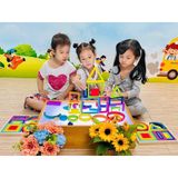  Xếp hình cầu vồng Montessori cho bé 