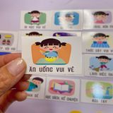  Sticker bảng khen thưởng bé gái 