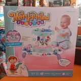  Hộp Câu Cá Pin 2 Tầng Đu Quay Ngựa Nhạc Đèn Merry Go Round 