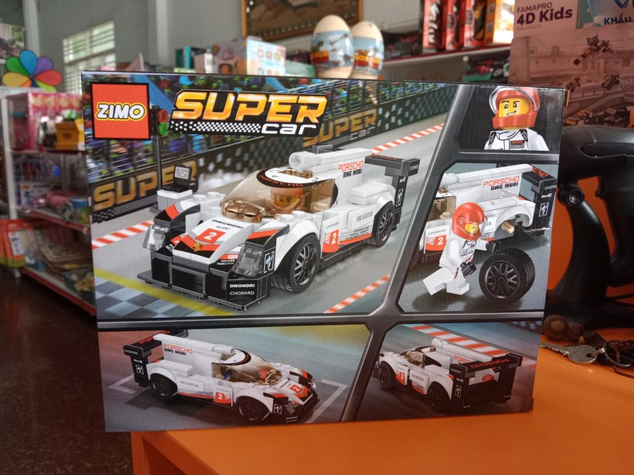  Hộp Logo Ráp Xe Hơi Đua Hộp 8C 4 Mẫu Super Car 