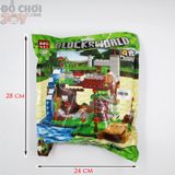  Làng lego minecraft Blockworld 4 in 1 - Lắp ráp lego cho bé trai 
