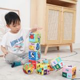  Bộ 9 khối xúc xắc vải Lalala Baby 